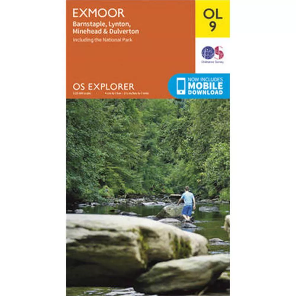 Exmoor, Barnstaple, Lynton, Minehead & Dulverton - Ordnance Survey